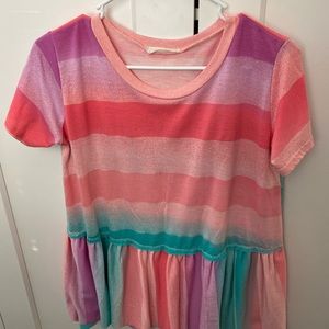 Striped Babydoll Top